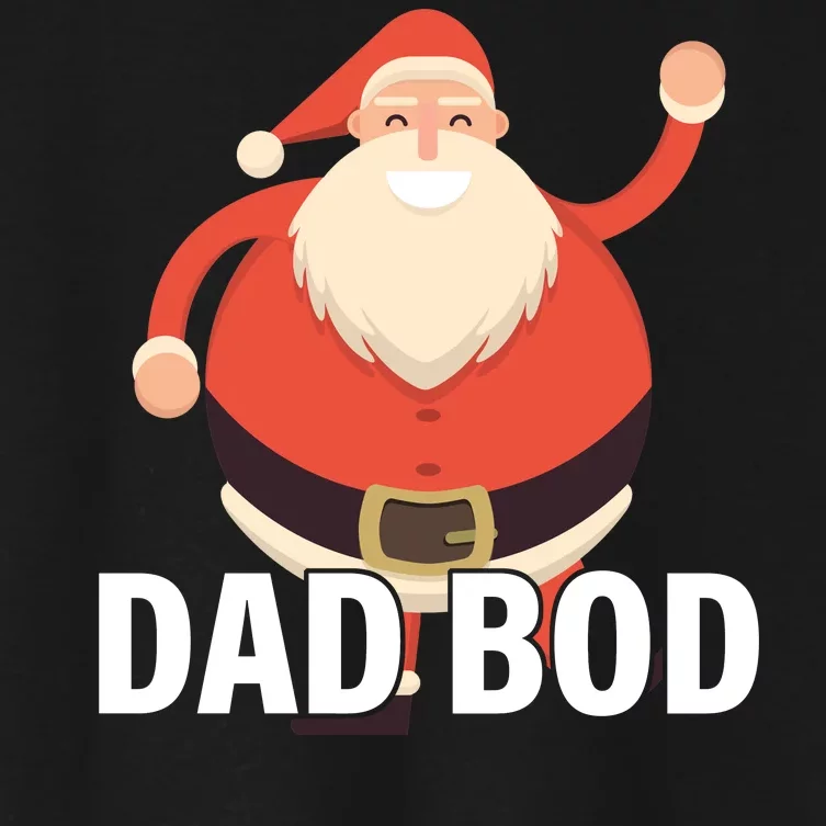 Dad Bod Santa Claus Christmas Women's Crop Top Tee