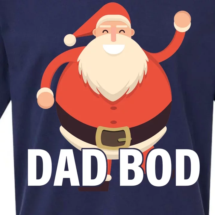 Dad Bod Santa Claus Christmas Sueded Cloud Jersey T-Shirt