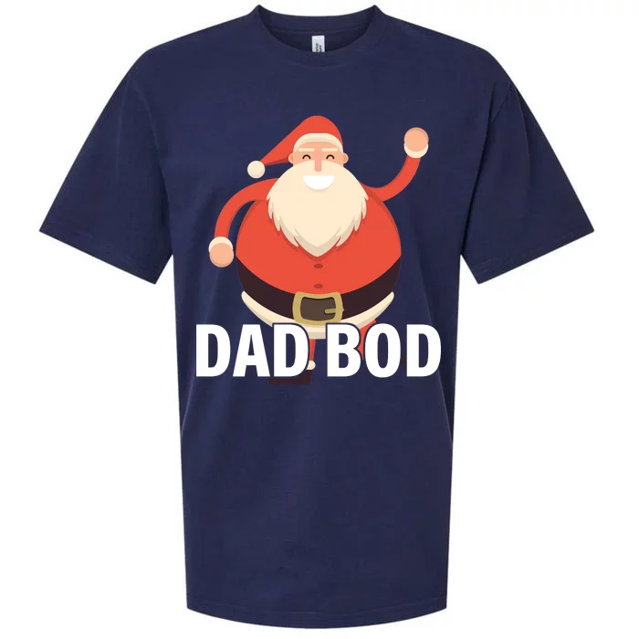 Dad Bod Santa Claus Christmas Sueded Cloud Jersey T-Shirt