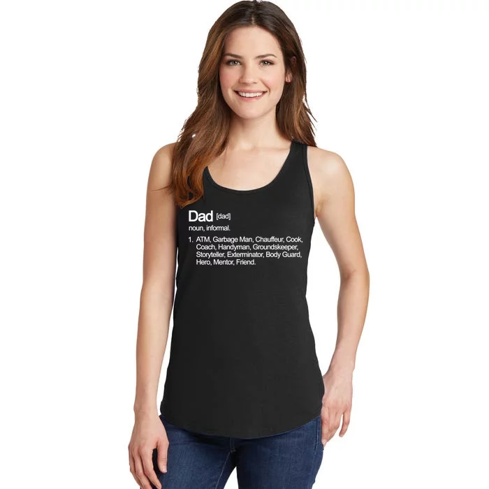 Dad Definition Of All Things Ladies Essential Tank