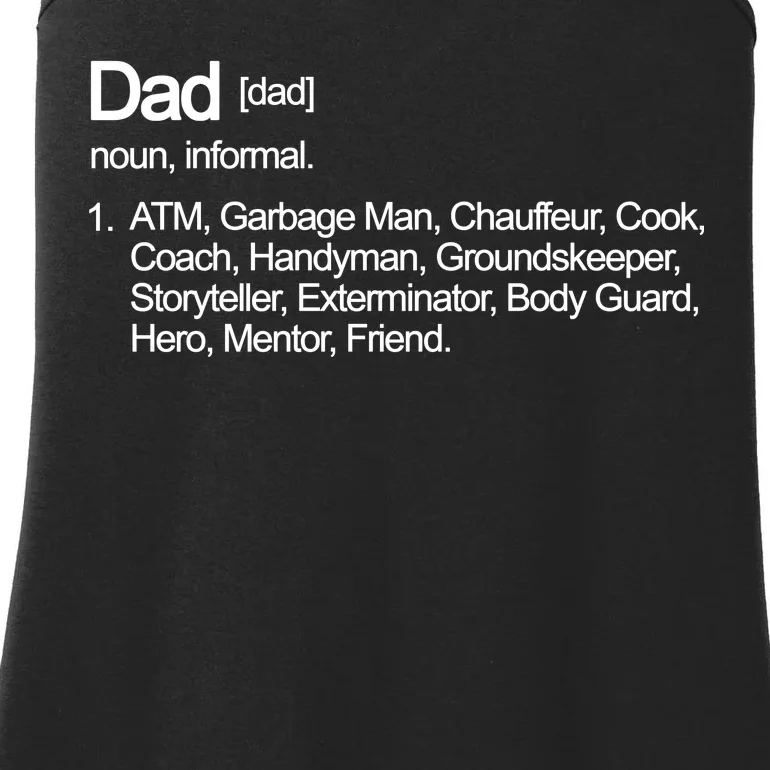 Dad Definition Of All Things Ladies Essential Tank