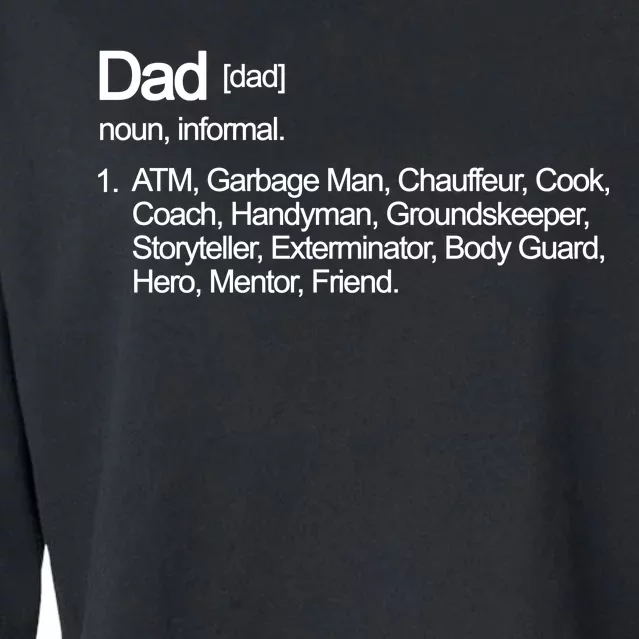 Dad Definition Of All Things Cropped Pullover Crew