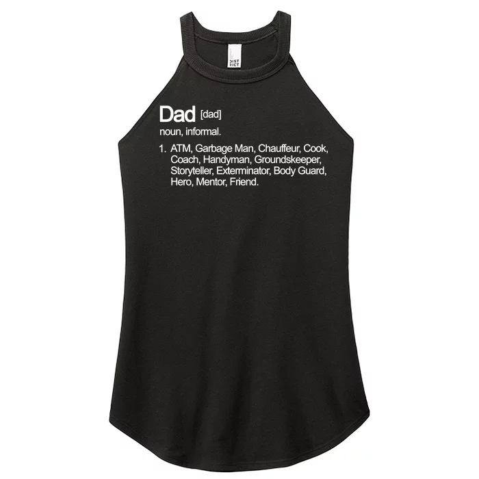 Dad Definition Of All Things Women’s Perfect Tri Rocker Tank