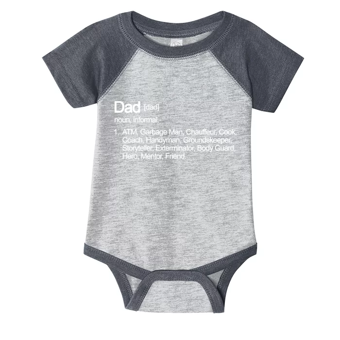 Dad Definition Of All Things Infant Baby Jersey Bodysuit