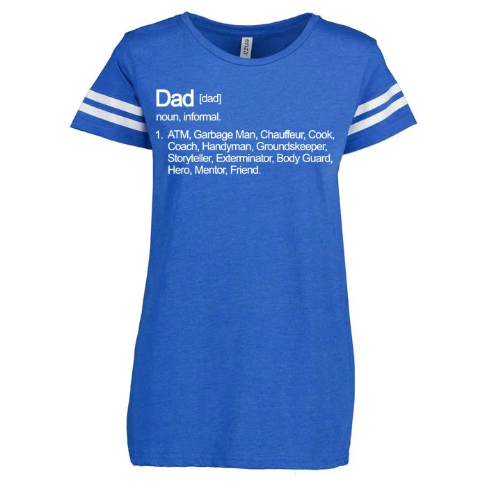 Dad Definition Of All Things Enza Ladies Jersey Football T-Shirt