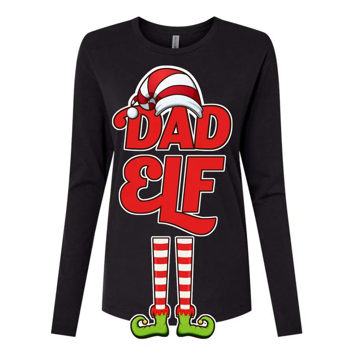 Dad Elf Womens Cotton Relaxed Long Sleeve T-Shirt