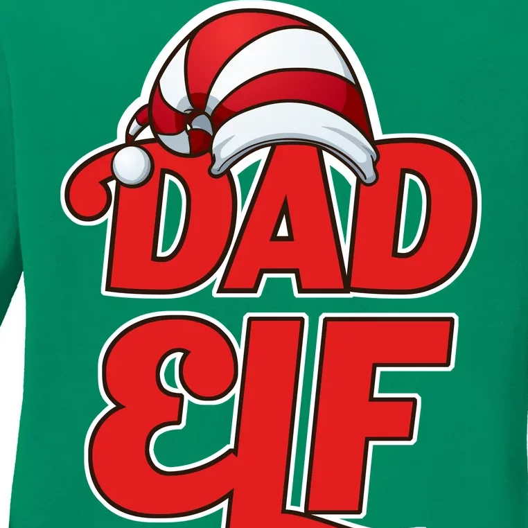 Dad Elf Ladies Long Sleeve Shirt