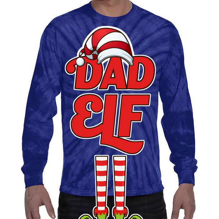 Dad Elf Tie-Dye Long Sleeve Shirt