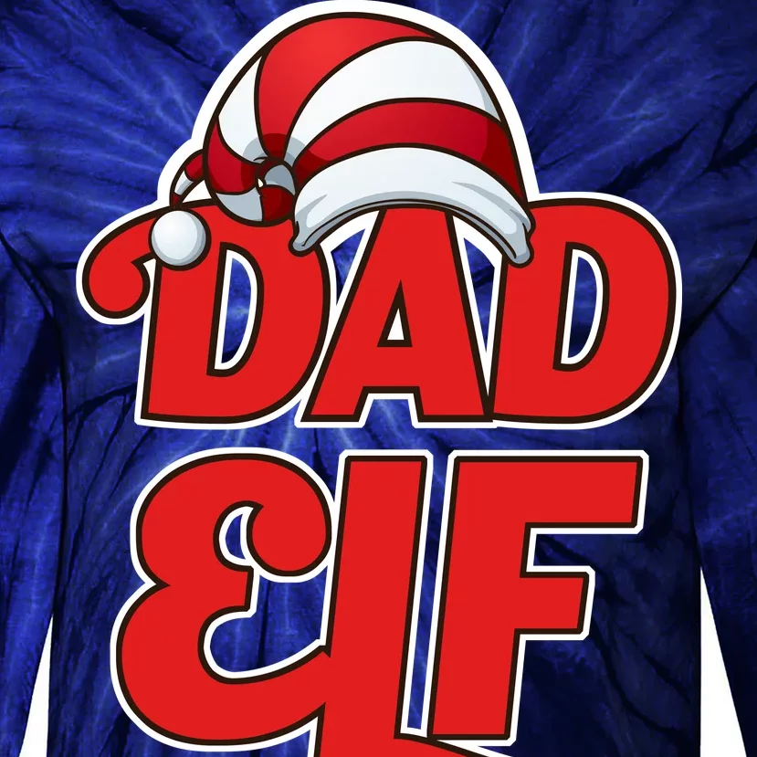 Dad Elf Tie-Dye Long Sleeve Shirt