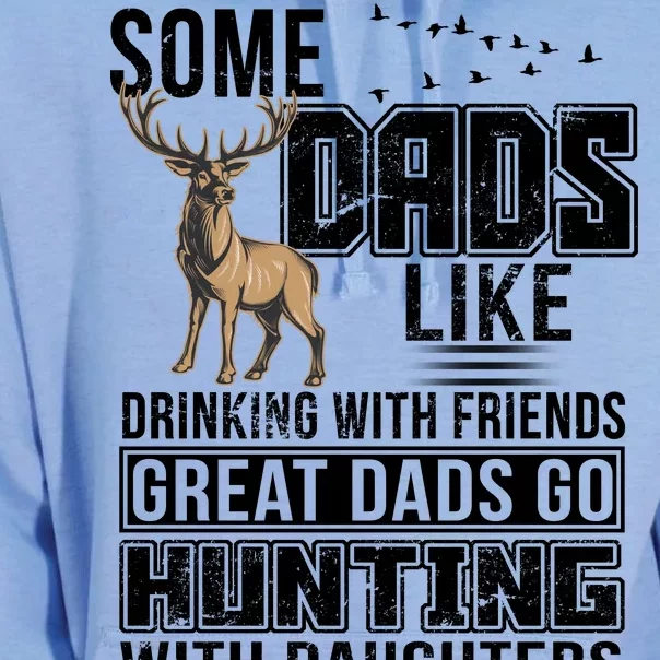 Dad Hunting With Daughters Unisex Surf Hoodie