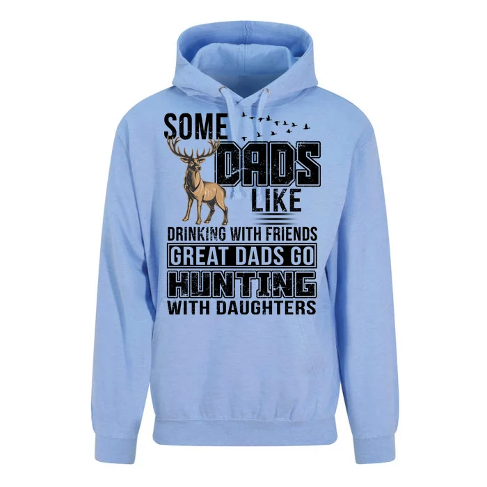 Dad Hunting With Daughters Unisex Surf Hoodie