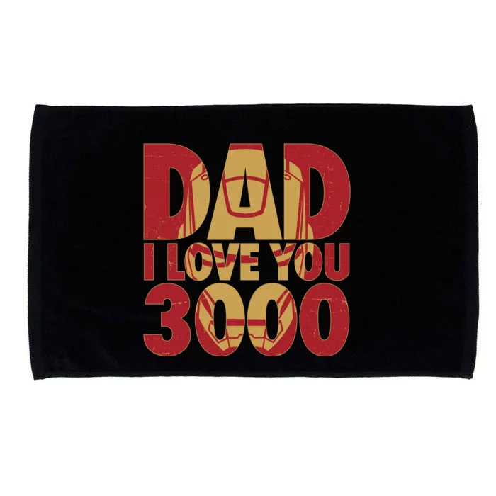 Dad I Love You 3000 Superhero Father's Day Microfiber Hand Towel