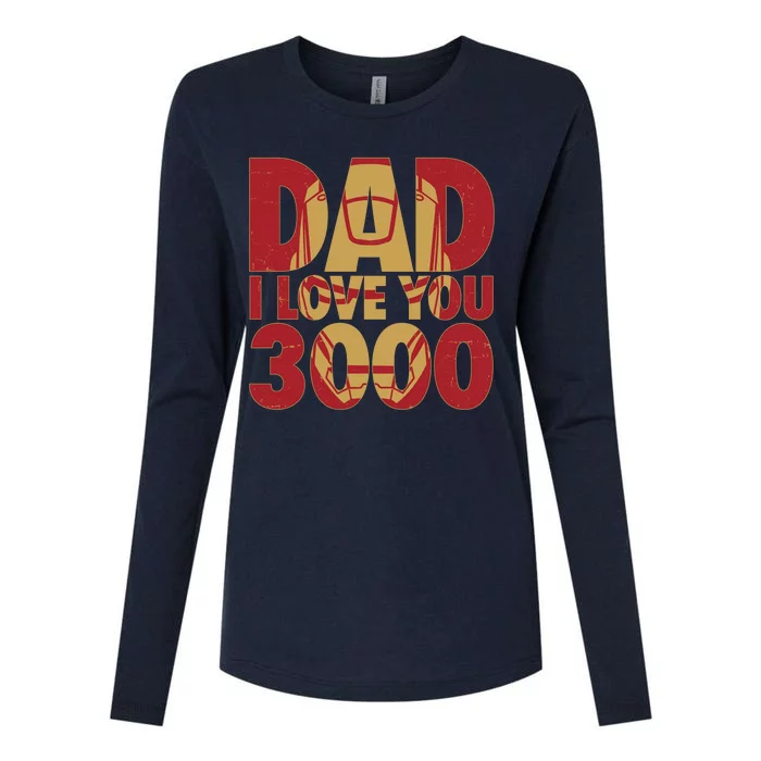 Dad I Love You 3000 Superhero Father's Day Womens Cotton Relaxed Long Sleeve T-Shirt