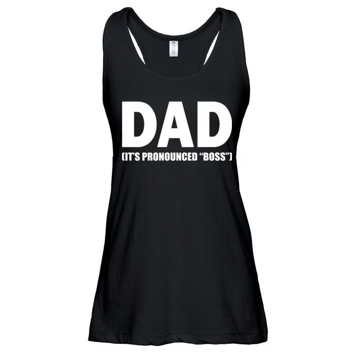 Dad It's Pronounced Boss Ladies Essential Flowy Tank