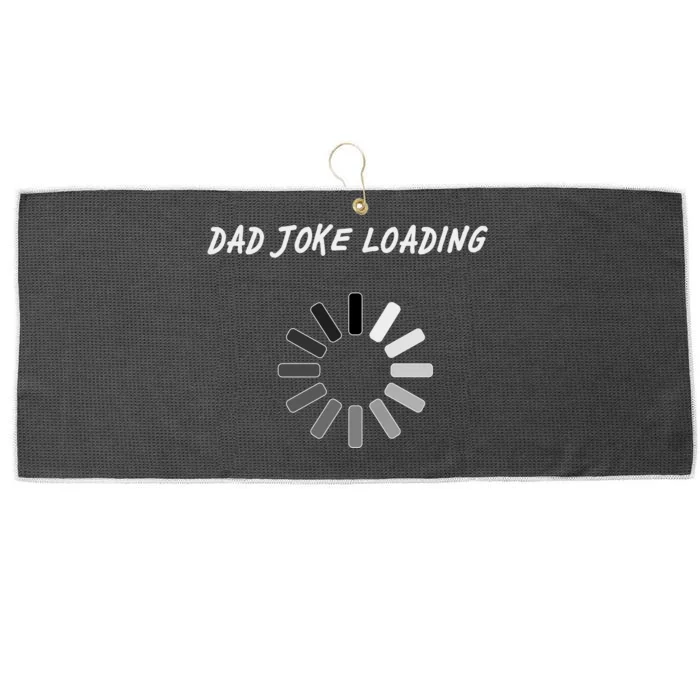 Dad Joke Loading Funny Father's Day Large Microfiber Waffle Golf Towel