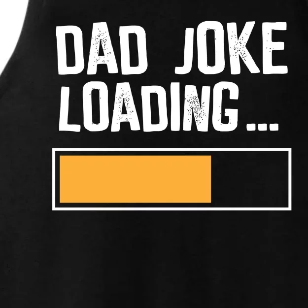 Dad Joke Loading Funny Style Ladies Tri-Blend Wicking Tank