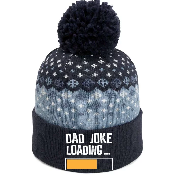 Dad Joke Loading Funny Style The Baniff Cuffed Pom Beanie