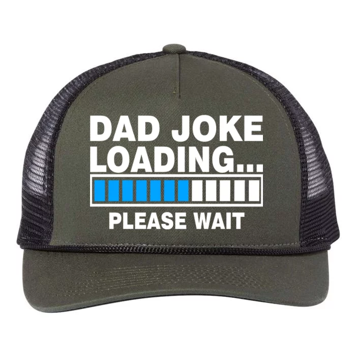 Dad Joke Loading Please Wait Retro Rope Trucker Hat Cap