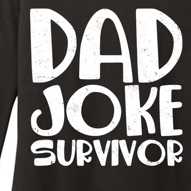 Dad Joke Survivor Womens CVC Long Sleeve Shirt