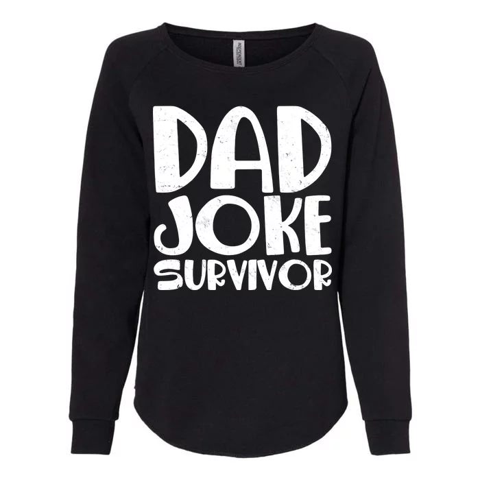 Dad Joke Survivor Womens California Wash Sweatshirt