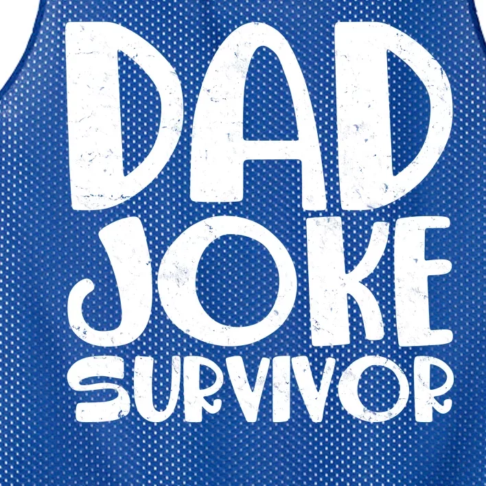 Dad Joke Survivor Mesh Reversible Basketball Jersey Tank