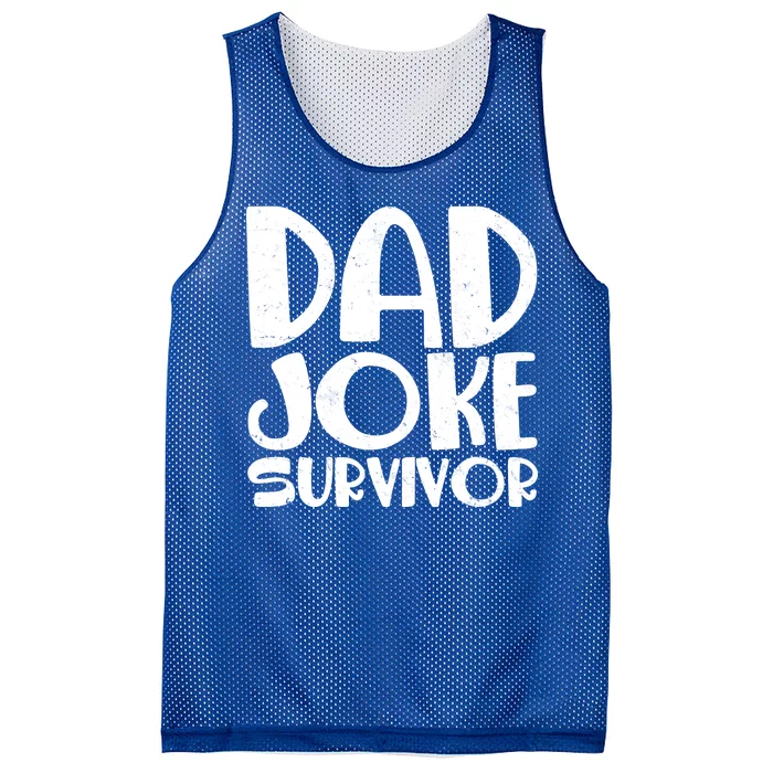 Dad Joke Survivor Mesh Reversible Basketball Jersey Tank