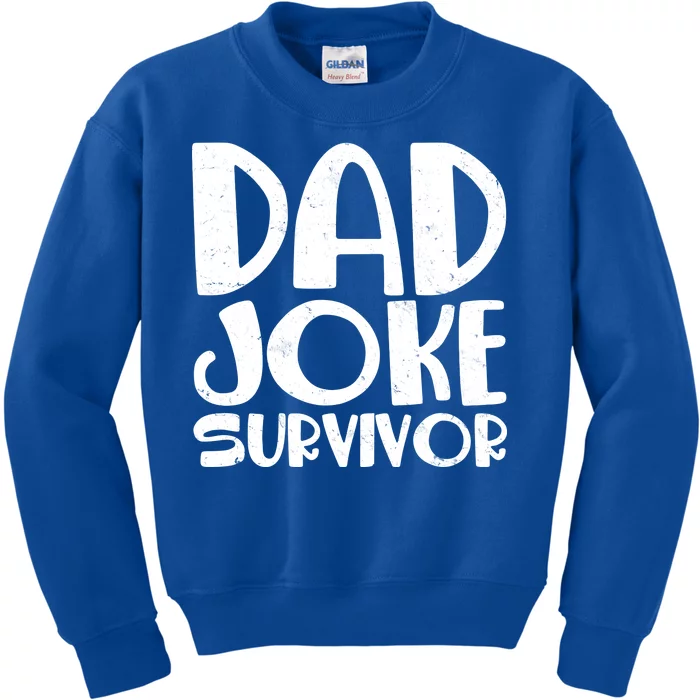 Dad Joke Survivor Kids Sweatshirt