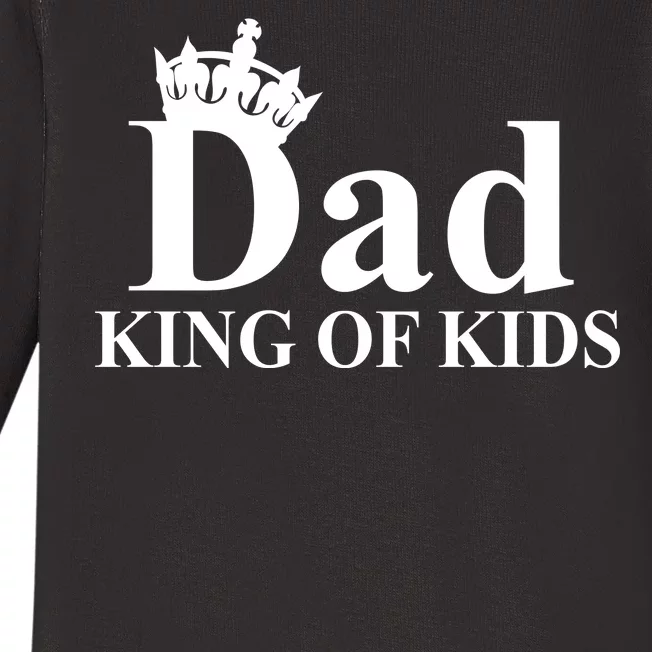 Dad King of Kids Baby Long Sleeve Bodysuit