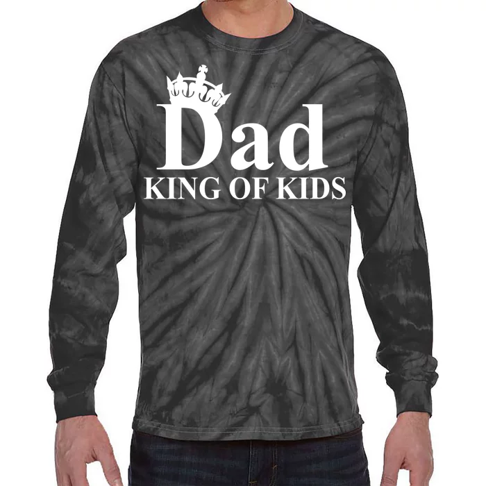 Dad King of Kids Tie-Dye Long Sleeve Shirt