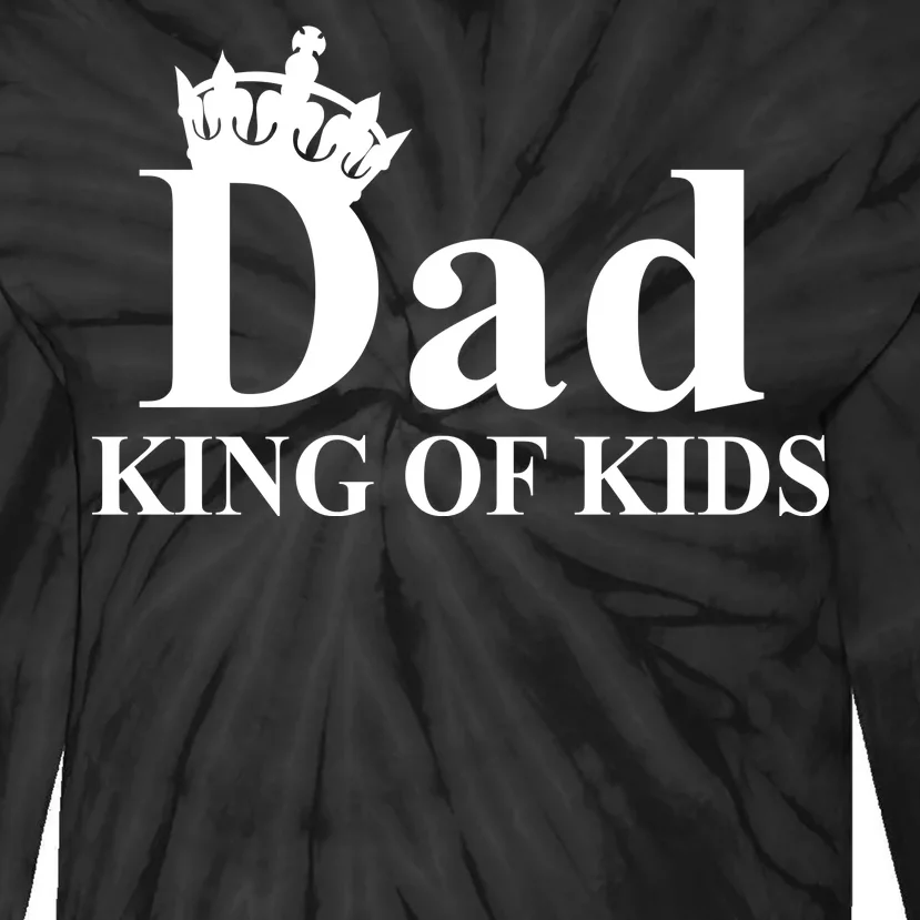 Dad King of Kids Tie-Dye Long Sleeve Shirt