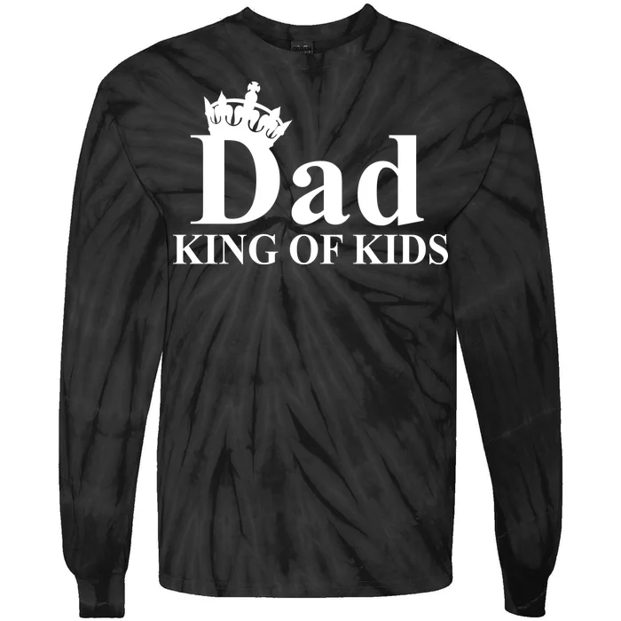 Dad King of Kids Tie-Dye Long Sleeve Shirt