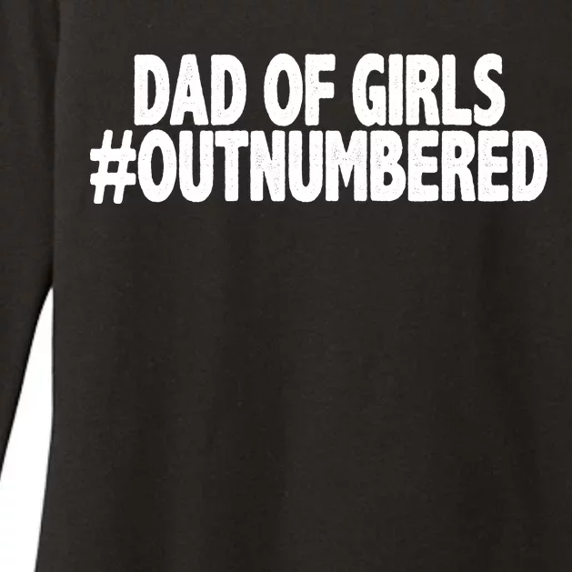 Dad Of Girls Outnumbered Womens CVC Long Sleeve Shirt