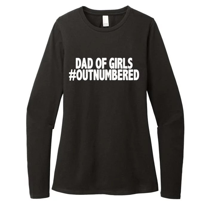 Dad Of Girls Outnumbered Womens CVC Long Sleeve Shirt