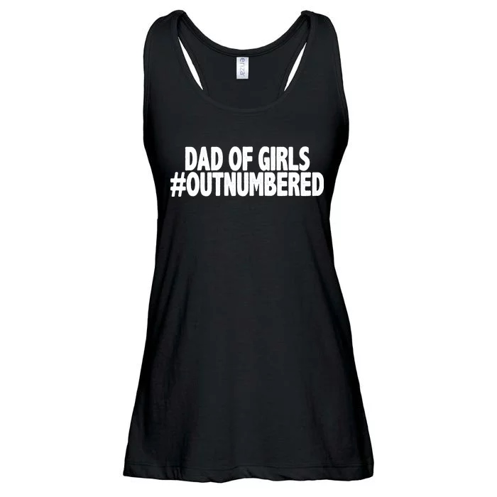 Dad Of Girls Outnumbered Ladies Essential Flowy Tank