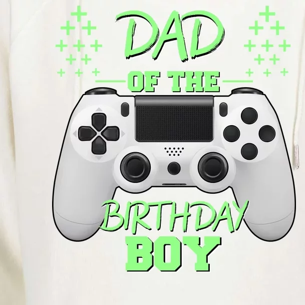 Dad Of The Birthday Boy Womens Funnel Neck Pullover Hood