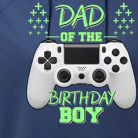 Dad Of The Birthday Boy Performance Fleece Hoodie