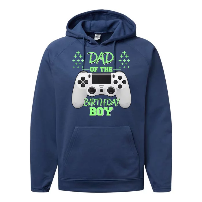 Dad Of The Birthday Boy Performance Fleece Hoodie