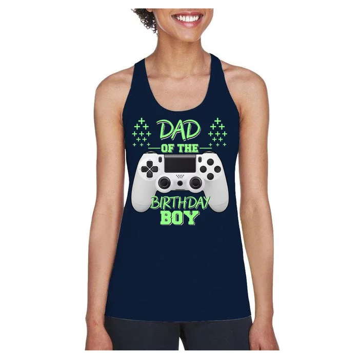 Dad Of The Birthday Boy Women's Racerback Tank