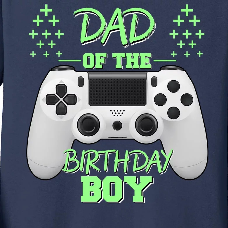 Dad Of The Birthday Boy Kids Long Sleeve Shirt