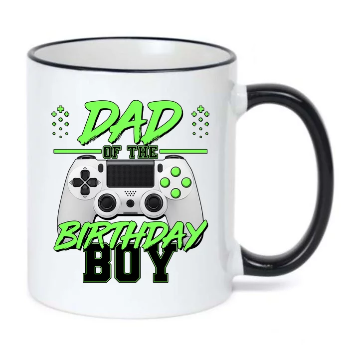 Dad Of The Birthday Boy Video Gamer Black Color Changing Mug