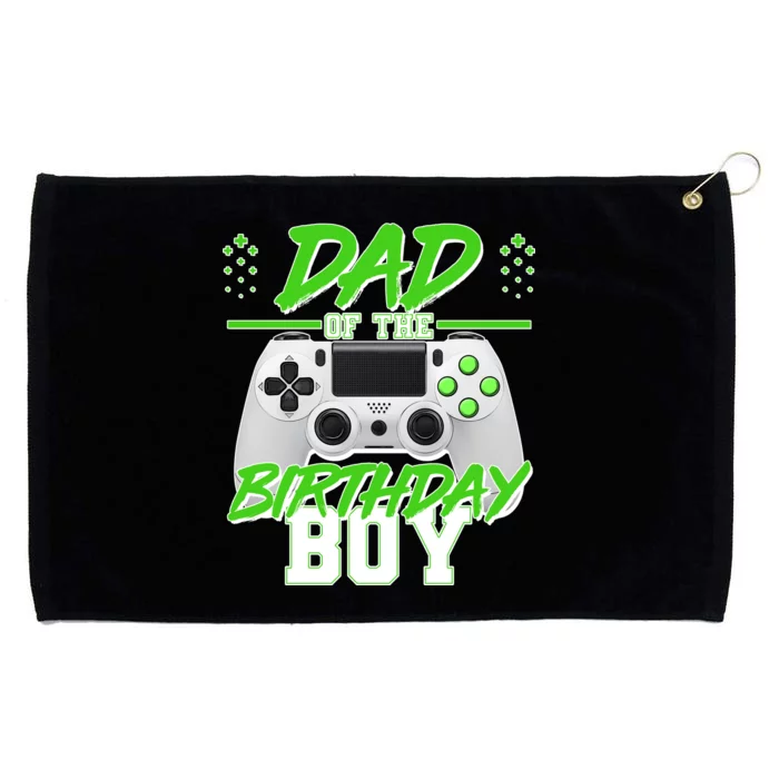 Dad Of The Birthday Boy Video Gamer Grommeted Golf Towel