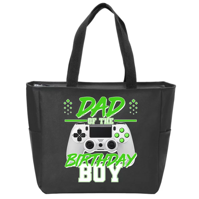 Dad Of The Birthday Boy Video Gamer Zip Tote Bag