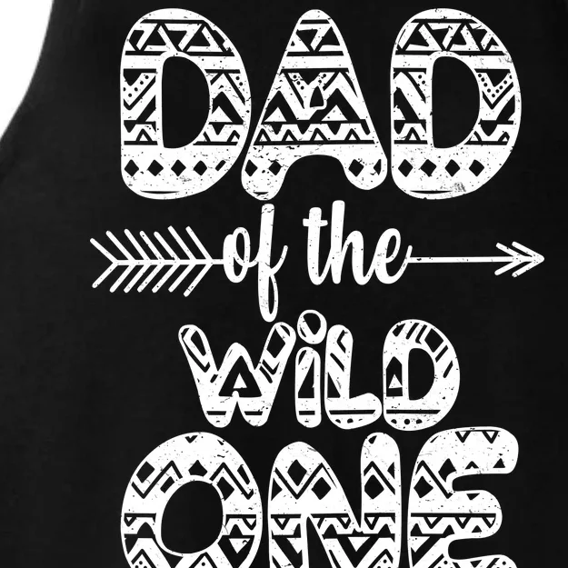 Dad Of The Wild One Ladies Tri-Blend Wicking Tank