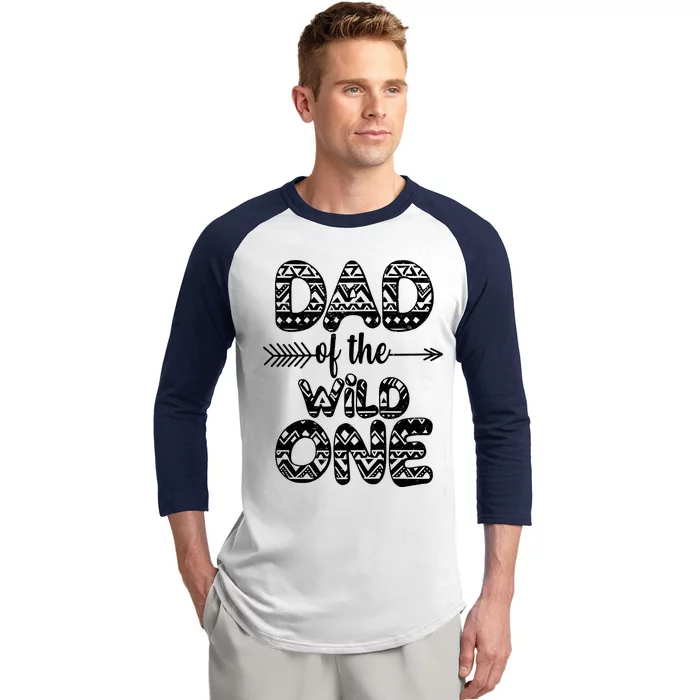 Dad Of The Wild One Baseball Sleeve Shirt