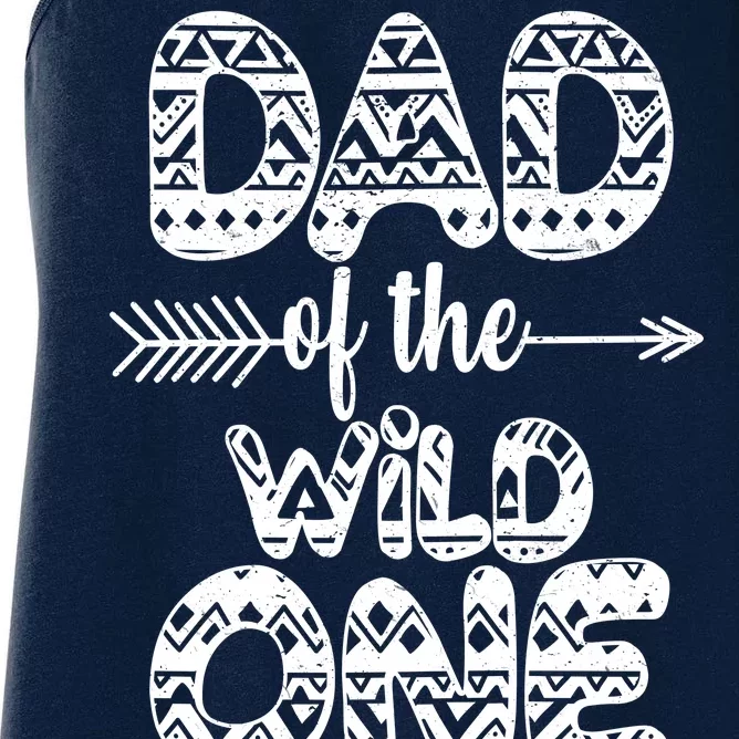 Dad Of The Wild One Women's Racerback Tank