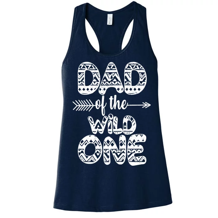 Dad Of The Wild One Women's Racerback Tank