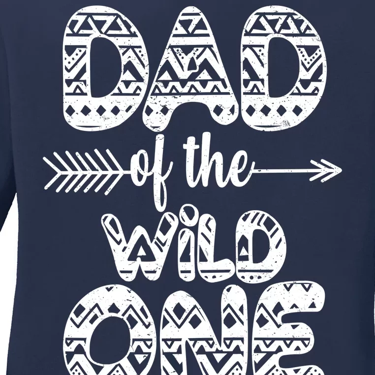 Dad Of The Wild One Ladies Long Sleeve Shirt