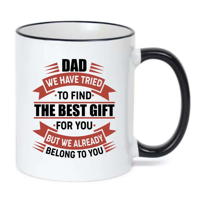 Dad The Best Gift For You Black Color Changing Mug