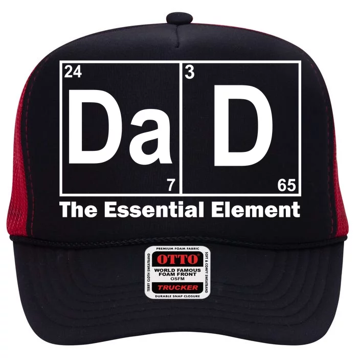 Dad The Essential Element Table High Crown Mesh Trucker Hat