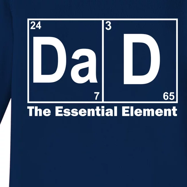 Dad The Essential Element Table Baby Long Sleeve Bodysuit